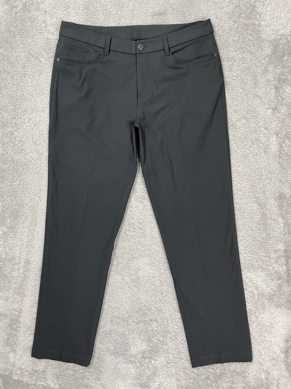 Lululemon Pants Mens 34* Gray Stretch Pockets Casual Golf Khaki Chino Everyday